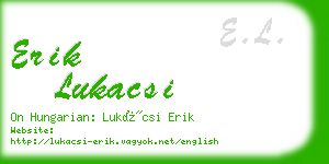 erik lukacsi business card